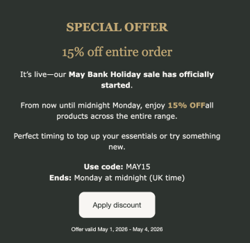 Jackman's Art Materials: May Bank Holiday sale - 15% off entire order (with code)