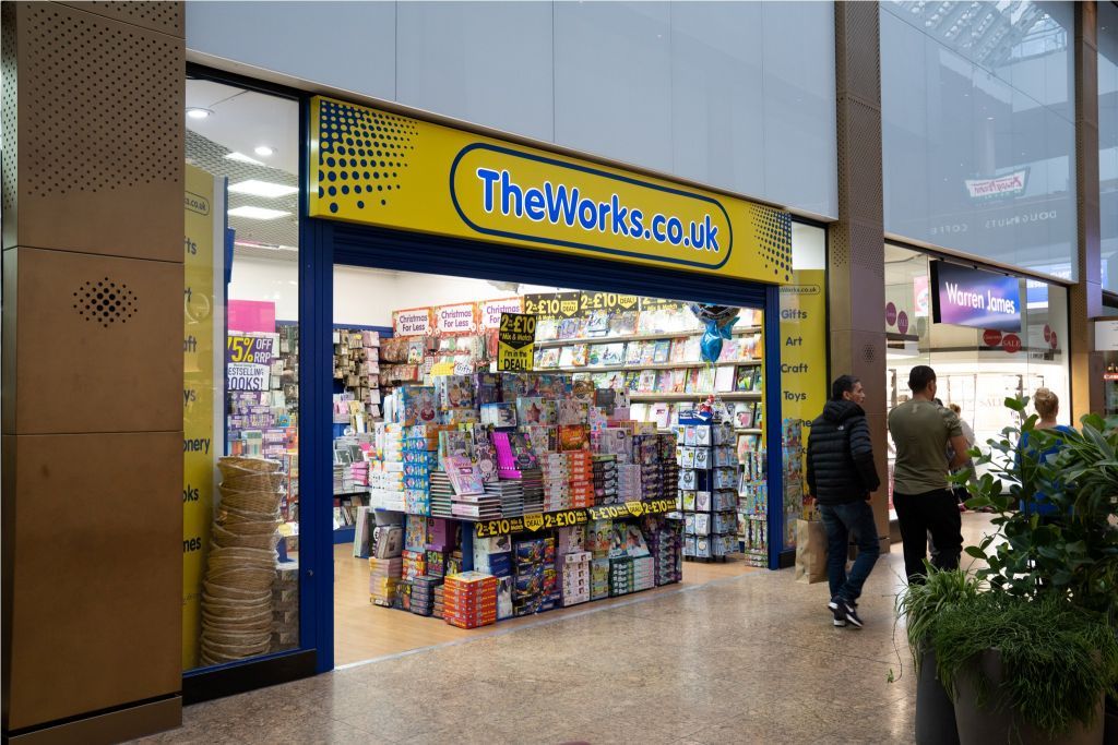 The Works art supplies shop Meadowhall Sheffield