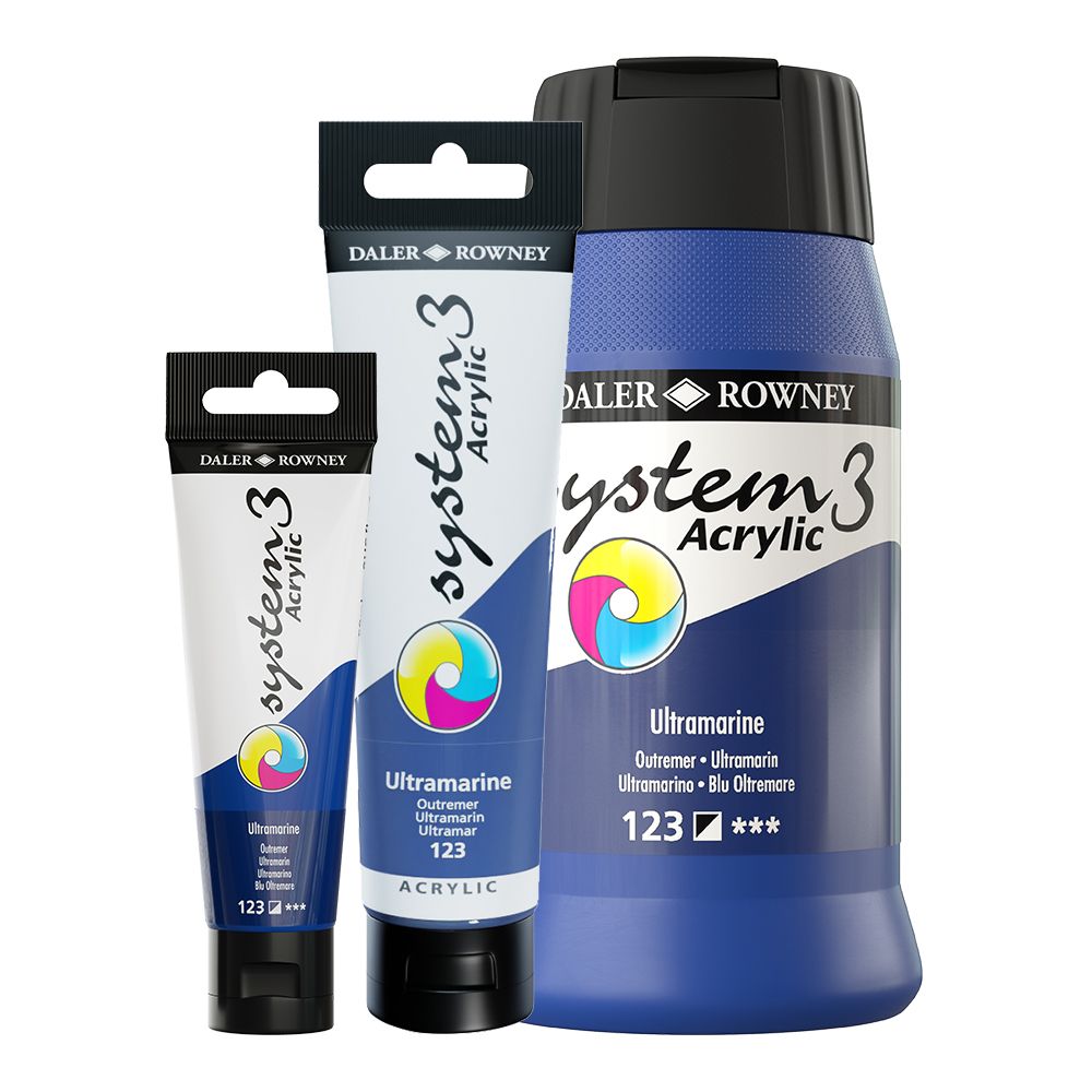 Daler Rowney System 3 colour range swatches