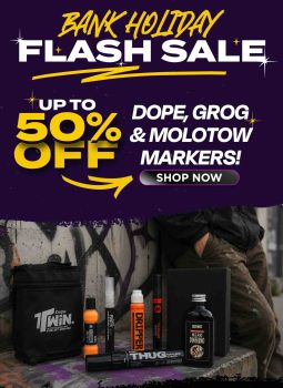 Graff City: FLASH SALE! Up to 50% Off Markers + Last Chance for 10% Off Molotow Premium