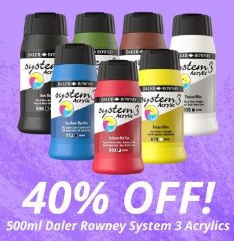 The Art Shop Skipton: 40% off Daler Rowney System 3 500ml