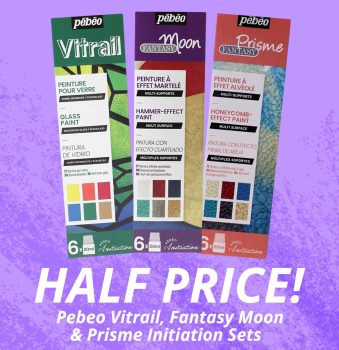The Art Shop Skipton: HALF PRICE! Pebeo Vitrail, Fantasy Moon & Prisme Initiation Sets