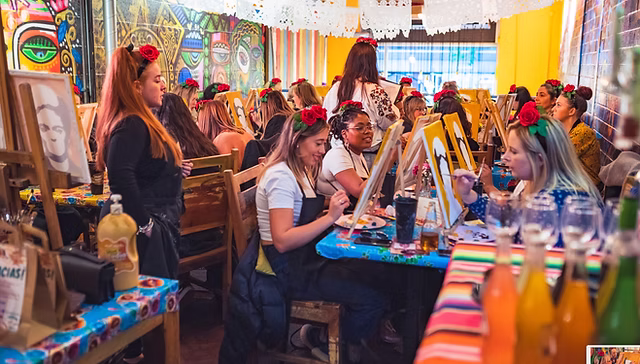 PopUp Painting sip and paint event Manchester