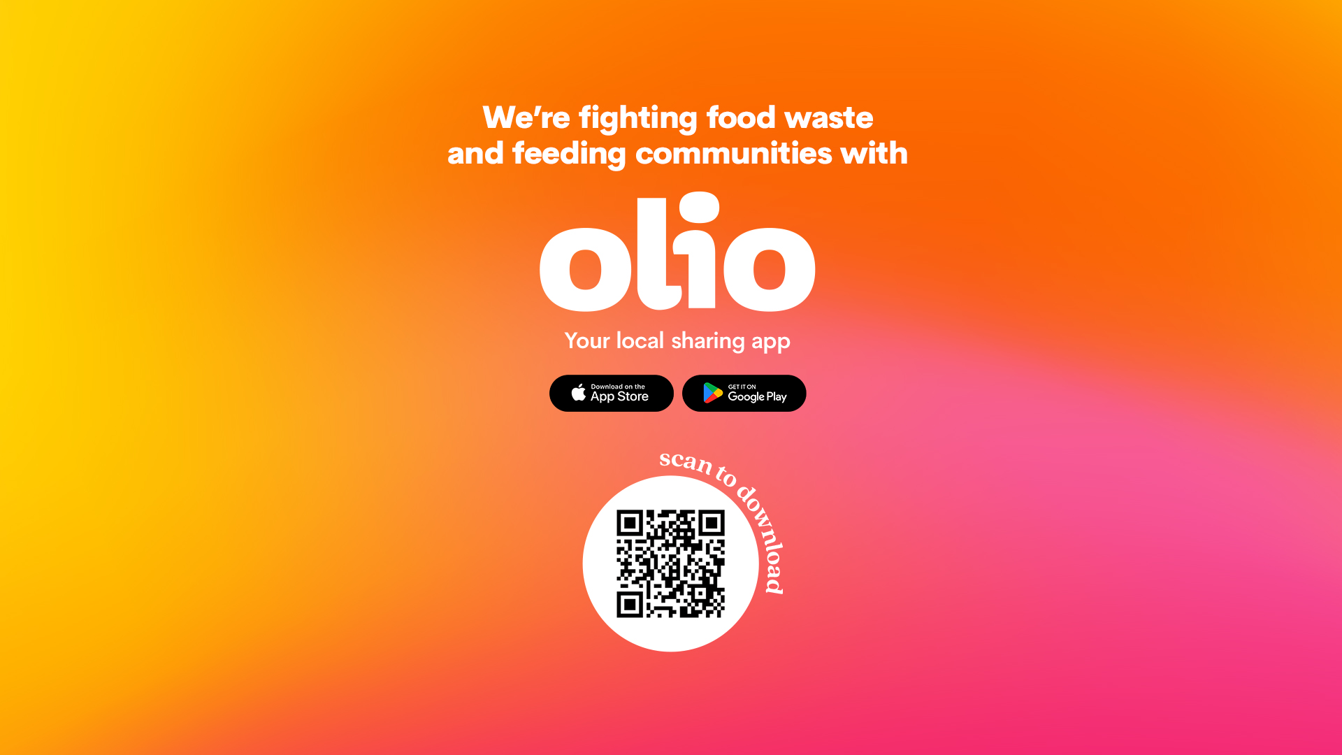 OLIO free app for sharing and donating art supplies locally UK