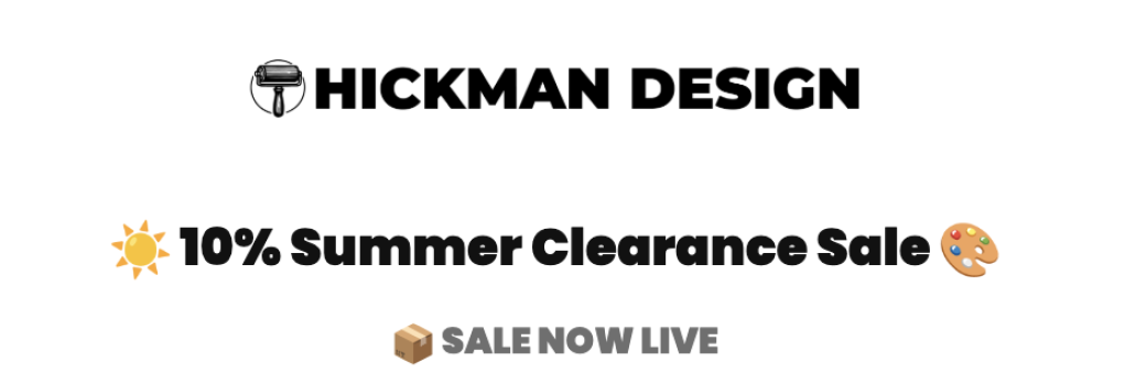 Hickman Design: 10% or More Off Art Supplies – Summer Stock Clearance Sale 2026 (with code)