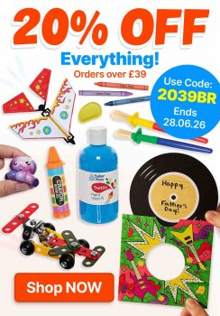 Baker Ross: 20% Off Everything Starts Now!