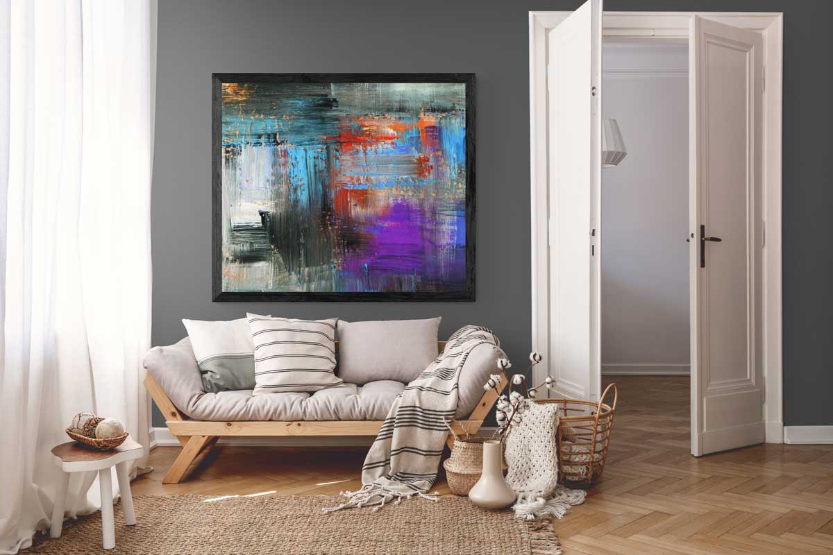Canvy room mockup for artwork