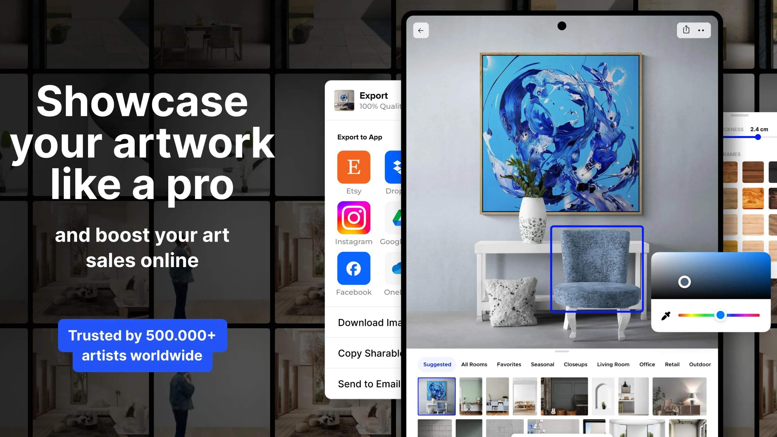 Canvy Etsy integration and portfolio website builder