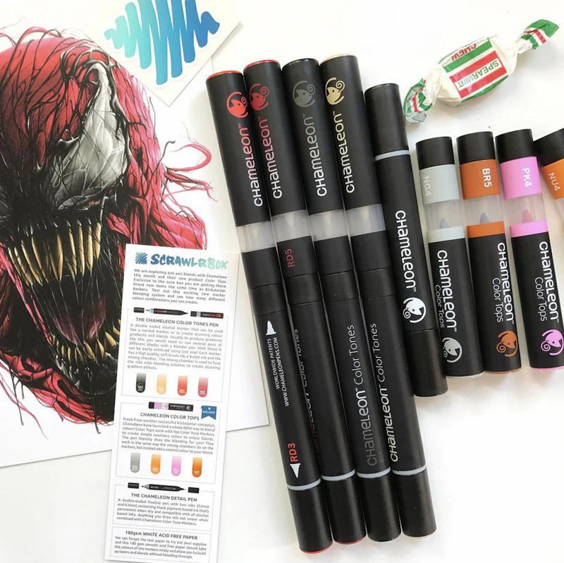 Chameleon Color Tones alcohol markers blending