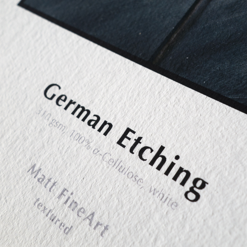 Hahnemühle German Etching textured fine art paper