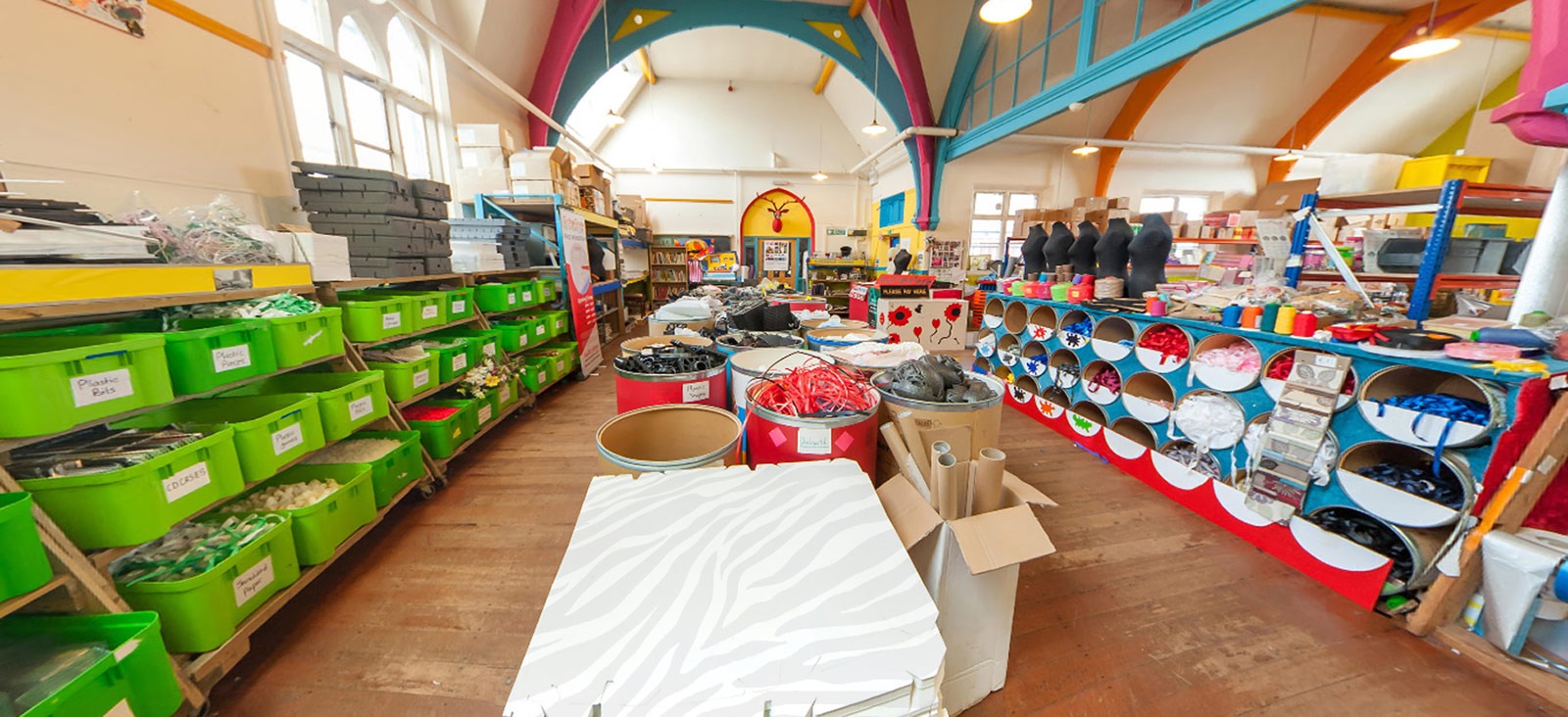 Hull Scrapstore art and craft materials community recycling