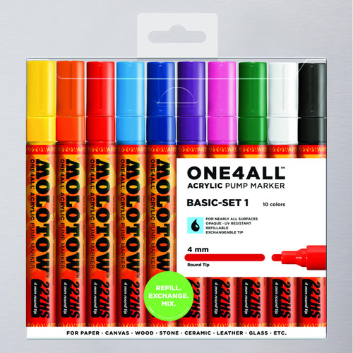 Molotow One4All paint markers refillable professional UK