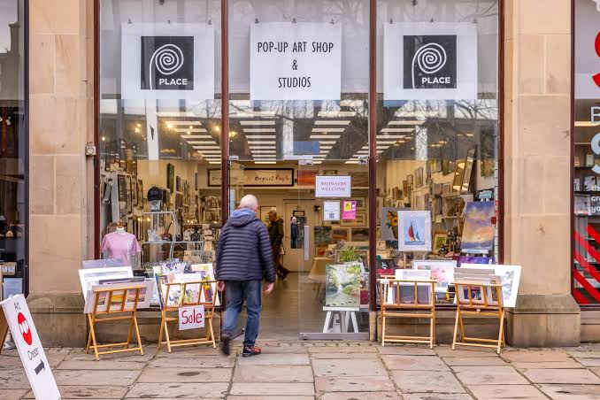 Place for Art Chester Northgate Street community pop-up local artists