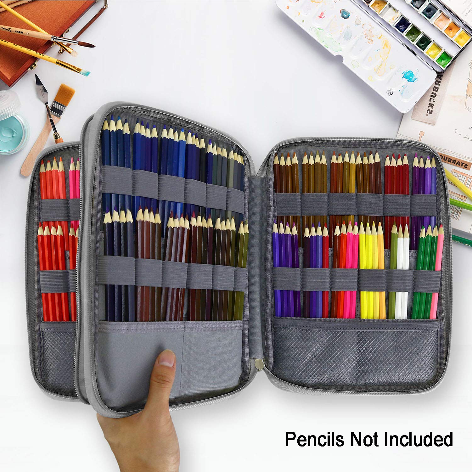 72 slot coloured pencil case organiser UK