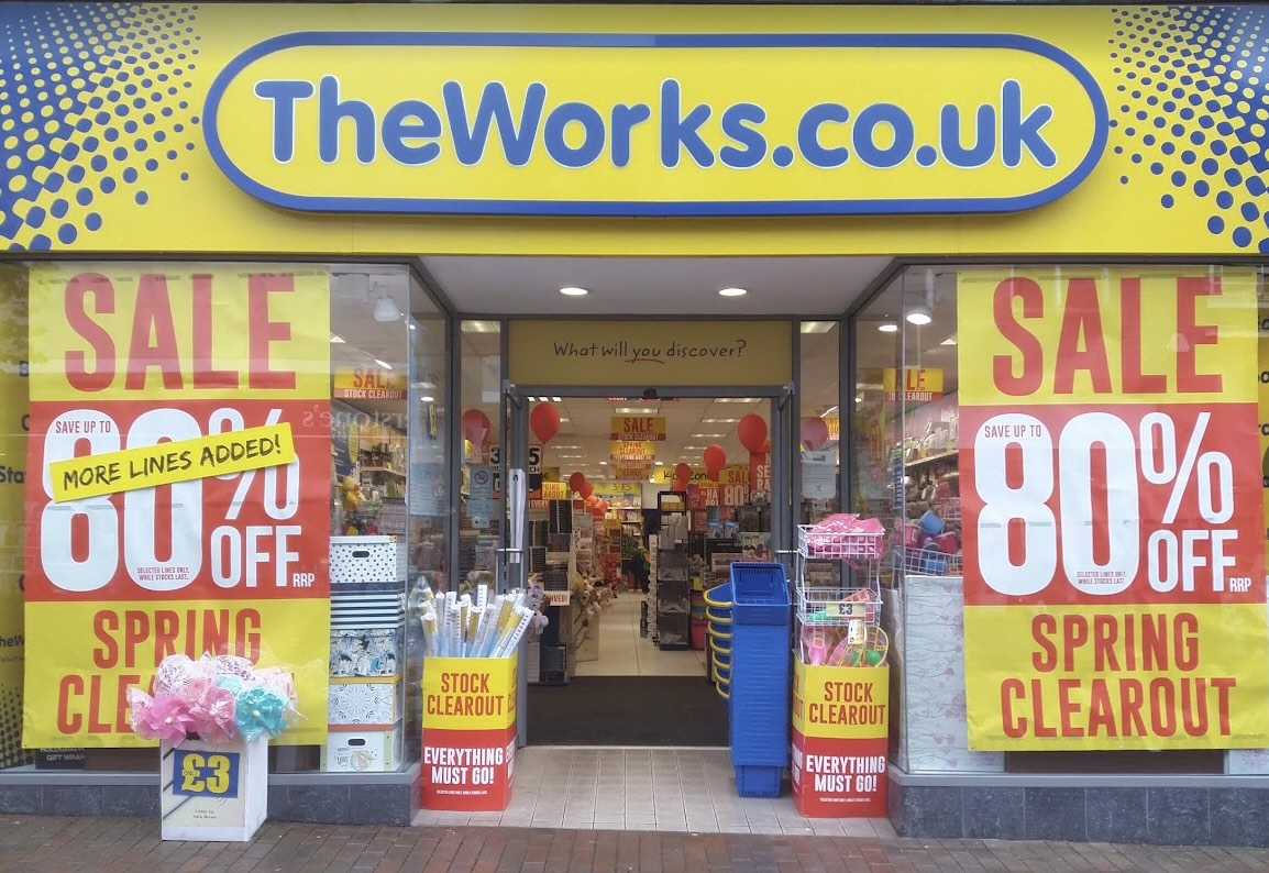 The Works art and craft shop Thistles Shopping Centre Stirling