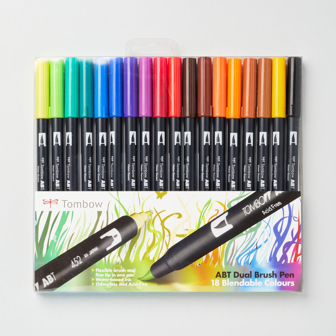Tombow Dual Brush Pens colouring books no bleed-through UK