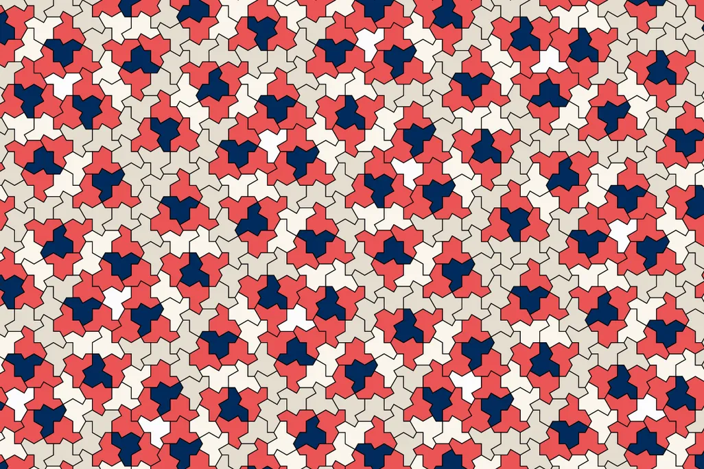 Repeating digital pattern design idea for beginners