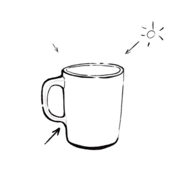 Simple digital line drawing idea for beginners