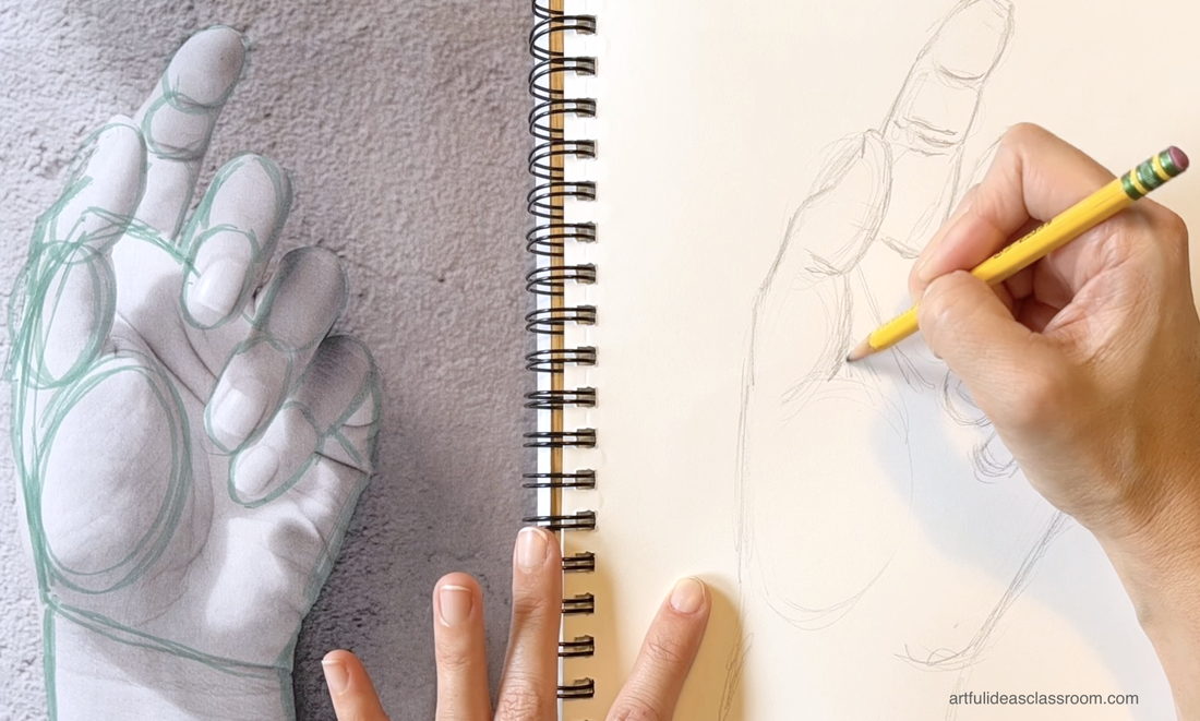 Hand sketching traditionally