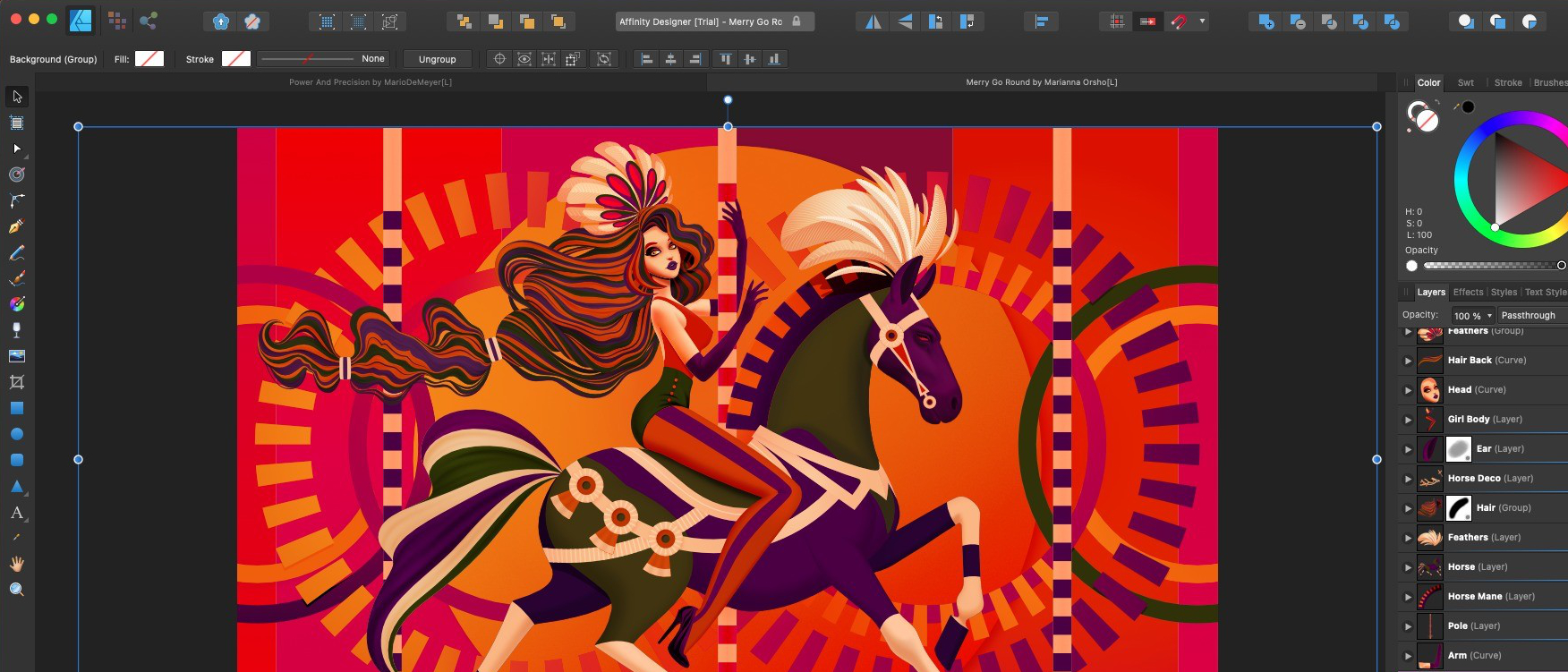 Affinity screen shot