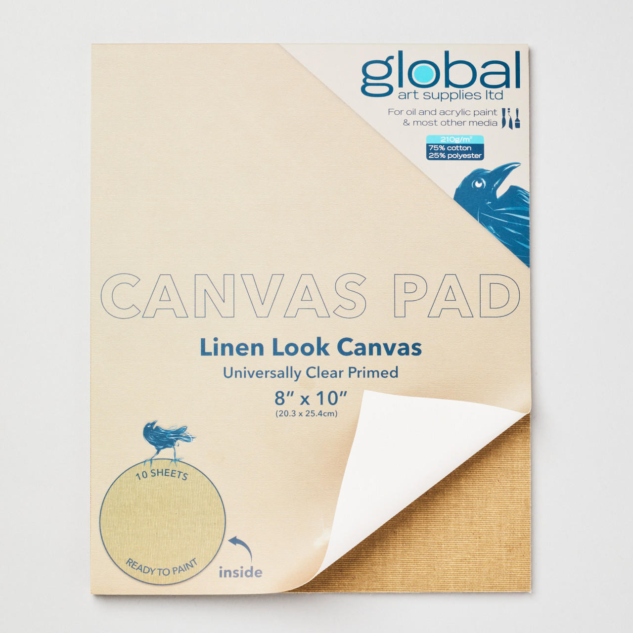 Canvas paper pad for painting