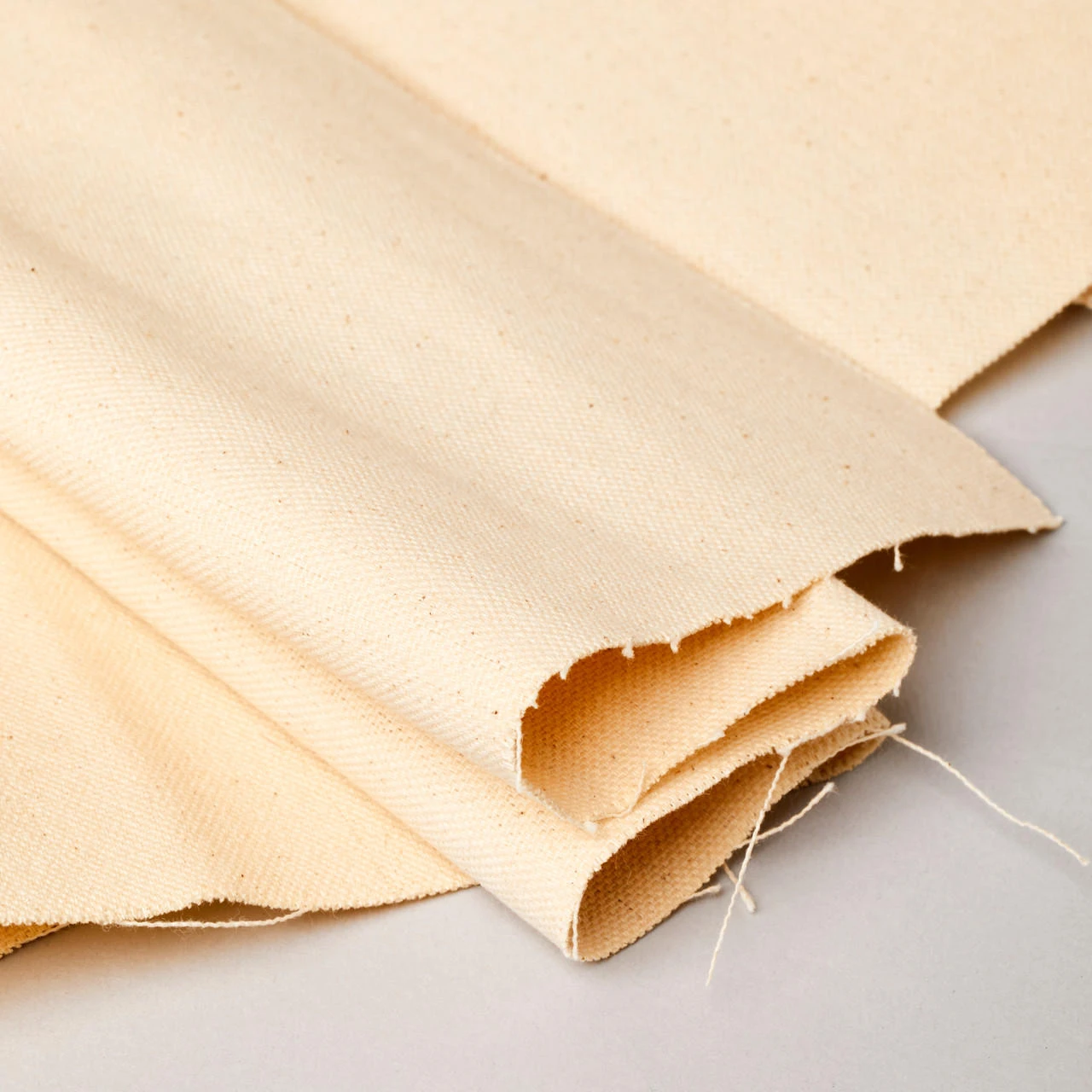 Roll of canvas fabric for painting