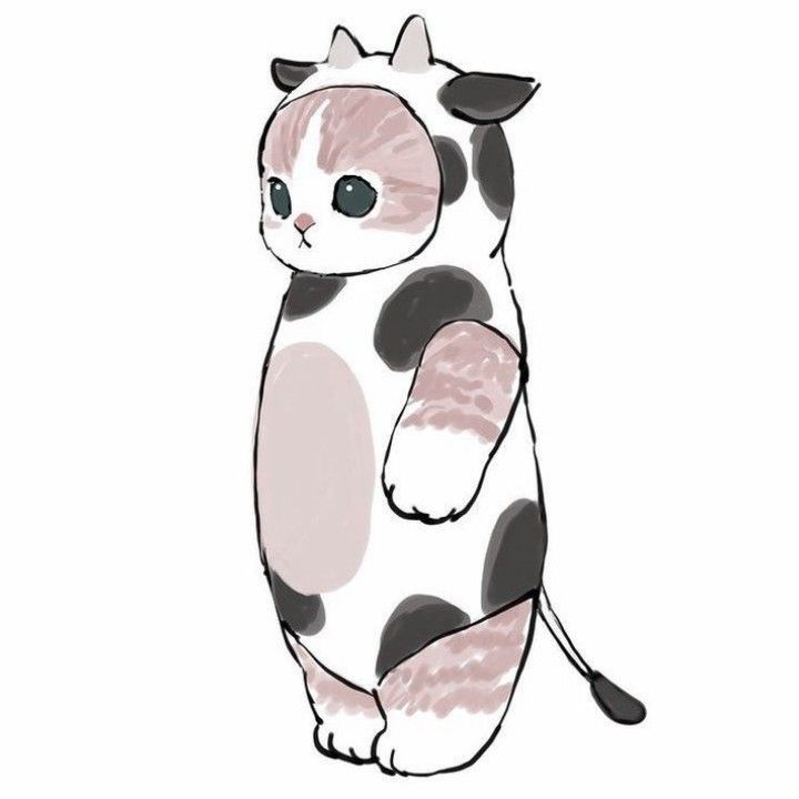 Cartoon animal in a costume doodle drawing idea