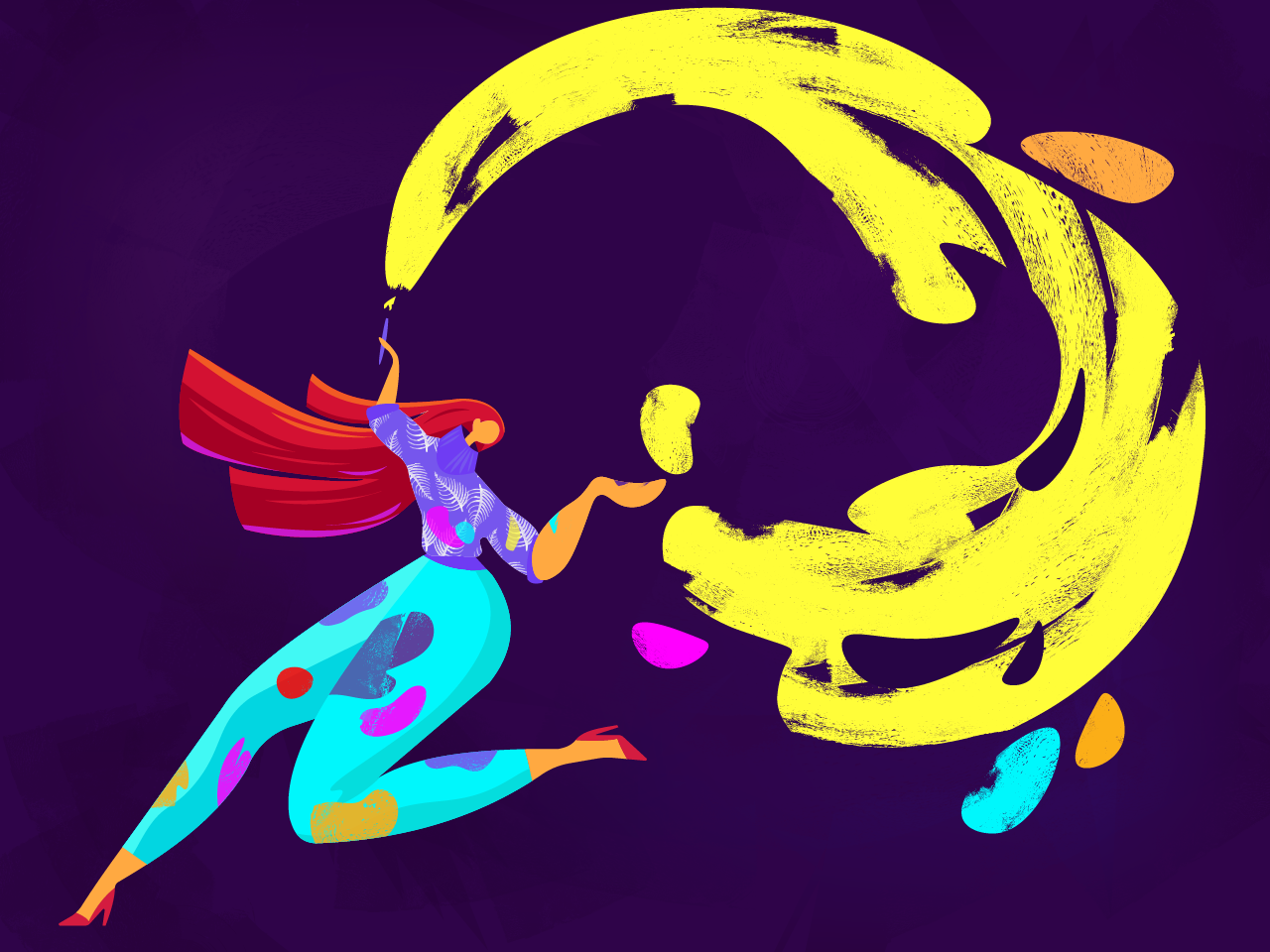 Flat Colour Illustration