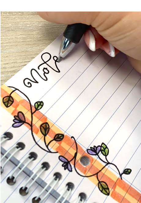 Margin doodle pattern drawing idea