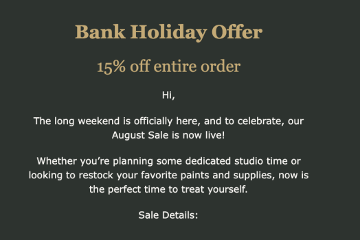 Jackman's Art Materials: 15% OFF This Bank Holiday Weekend