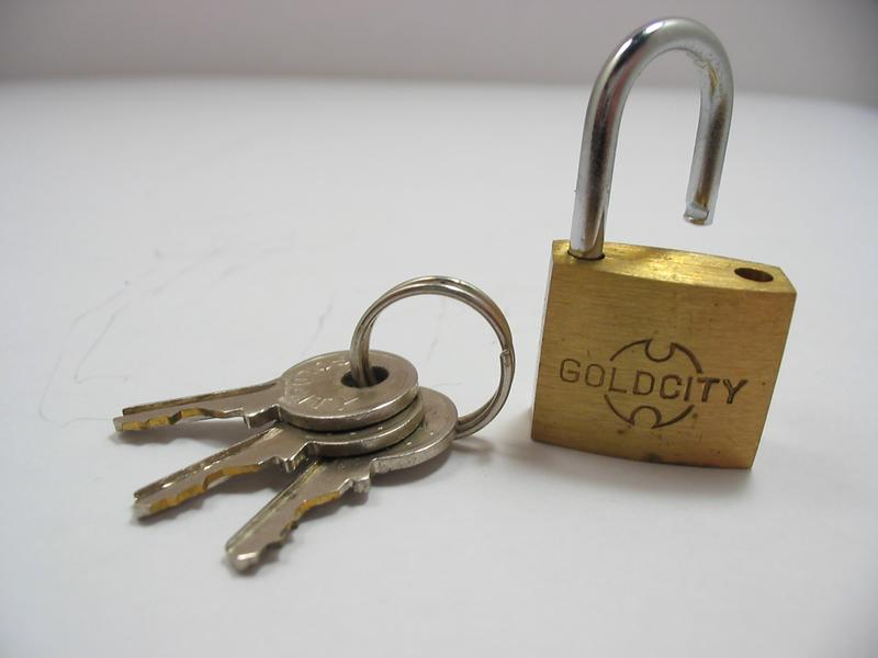 A padlock representing protection