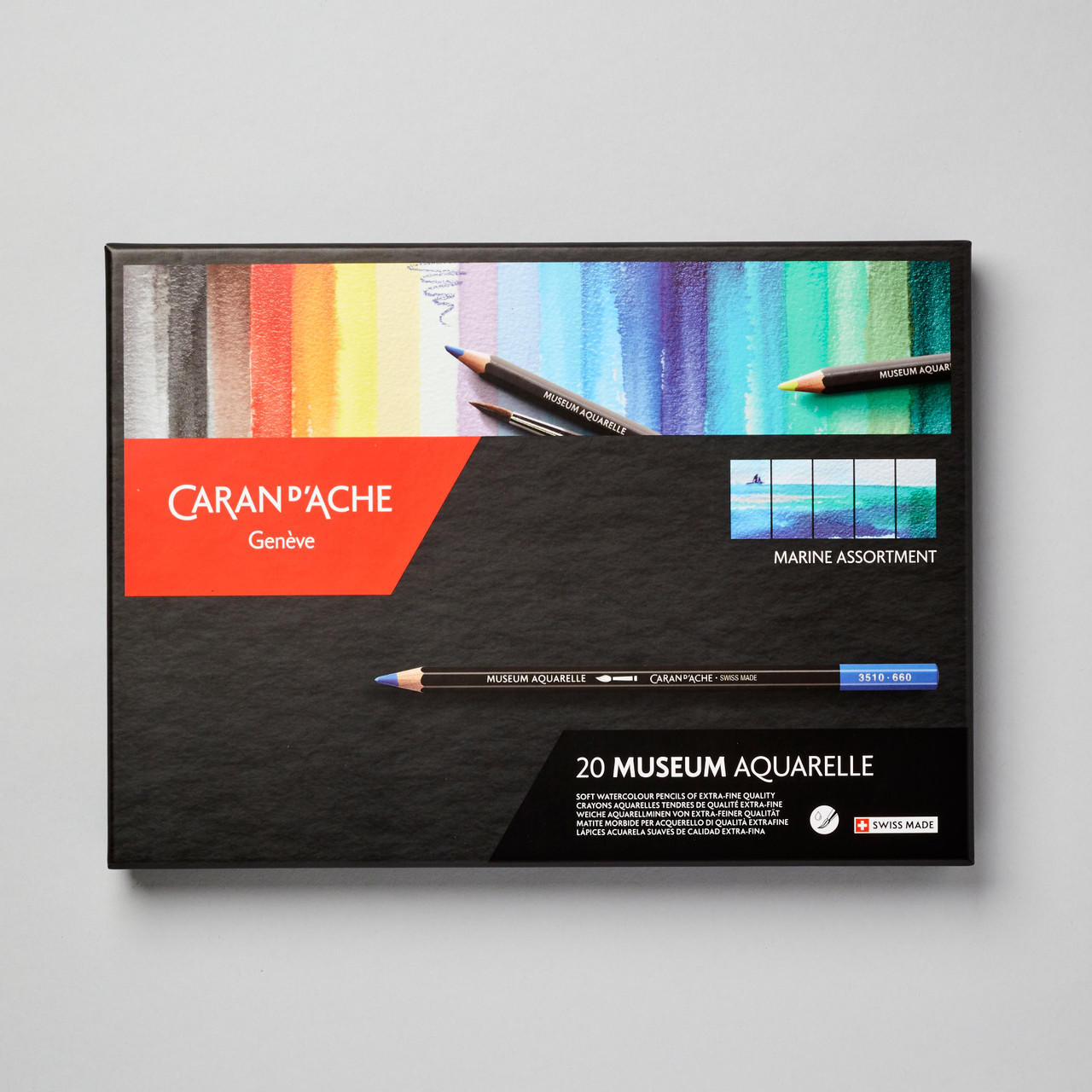 Caran D’ache Museum Aquarelle 20 Water-soluble Pencils Set