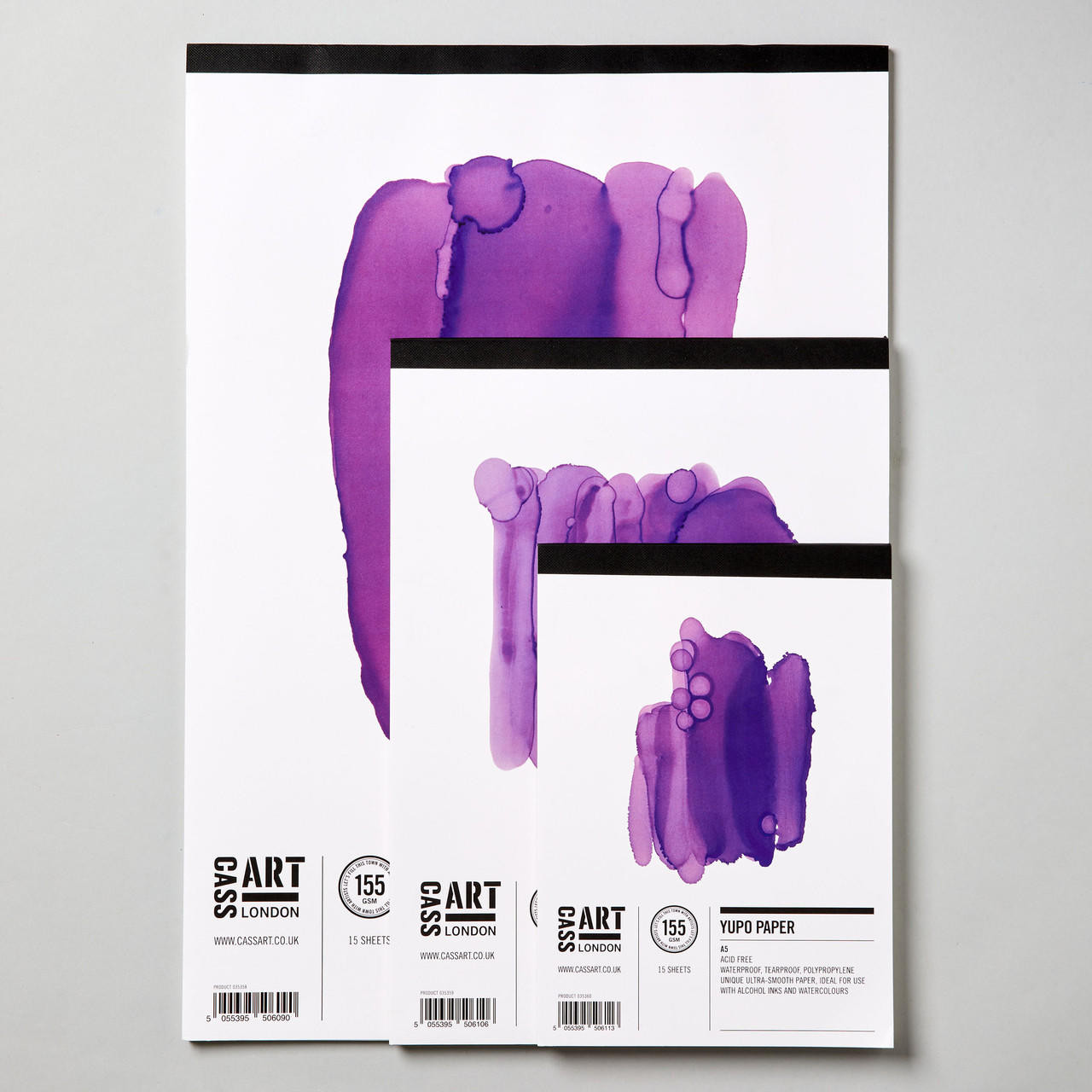Yupo paper pad, 155gsm, 15 sheets