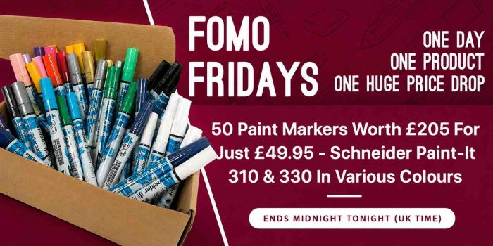 The Online Pen Company: FOMO Friday - 50 Paint Markers Worth £205 For Just £49.95
