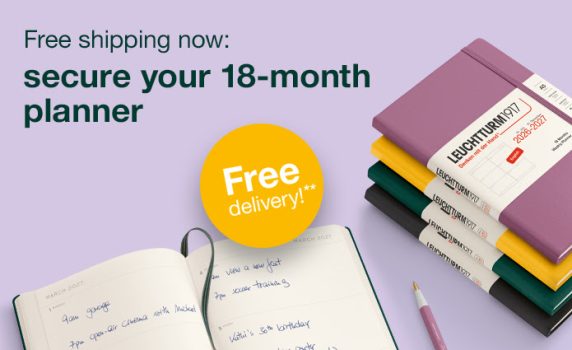 Leuchtturm1917: Your 18-month Planner with free shipping