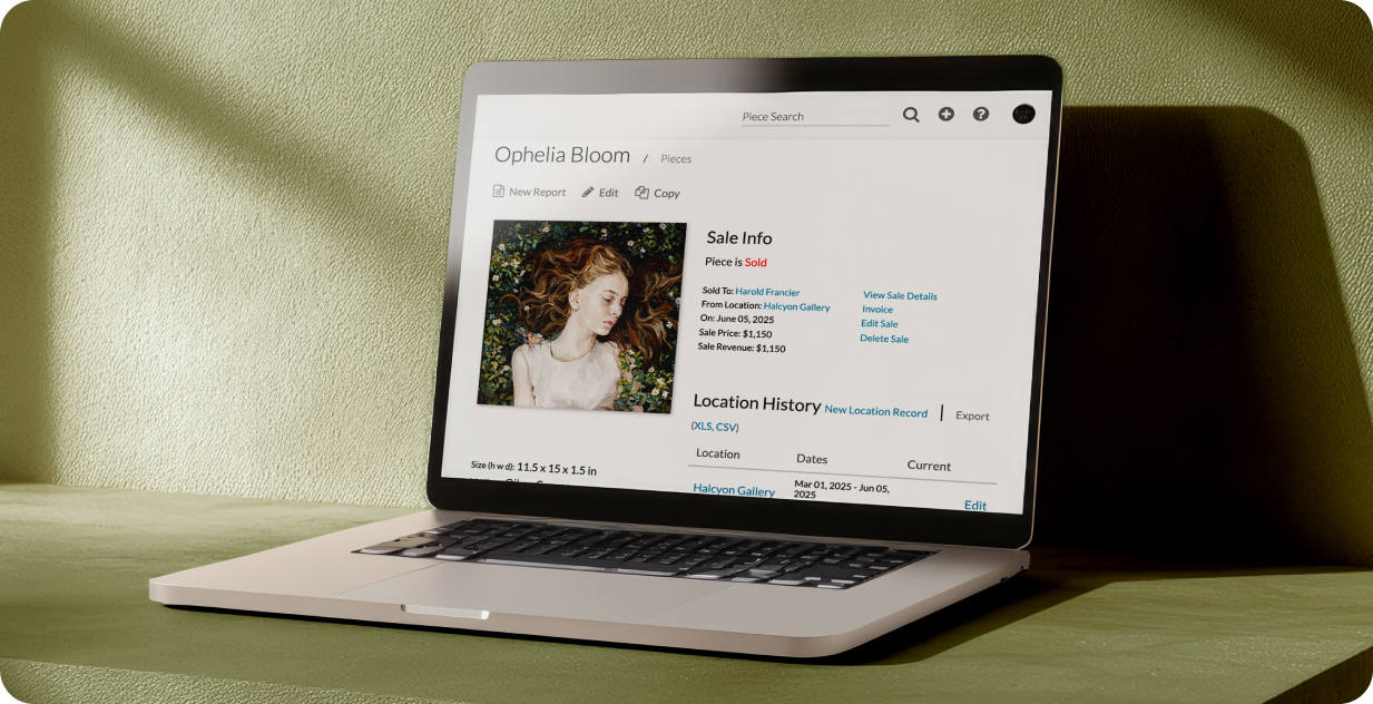 Artwork Archive for artists and collectors