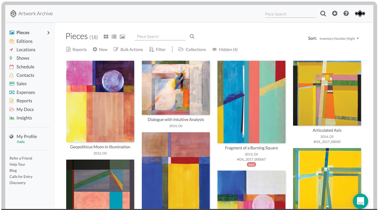 Artwork Archive inventory management platform