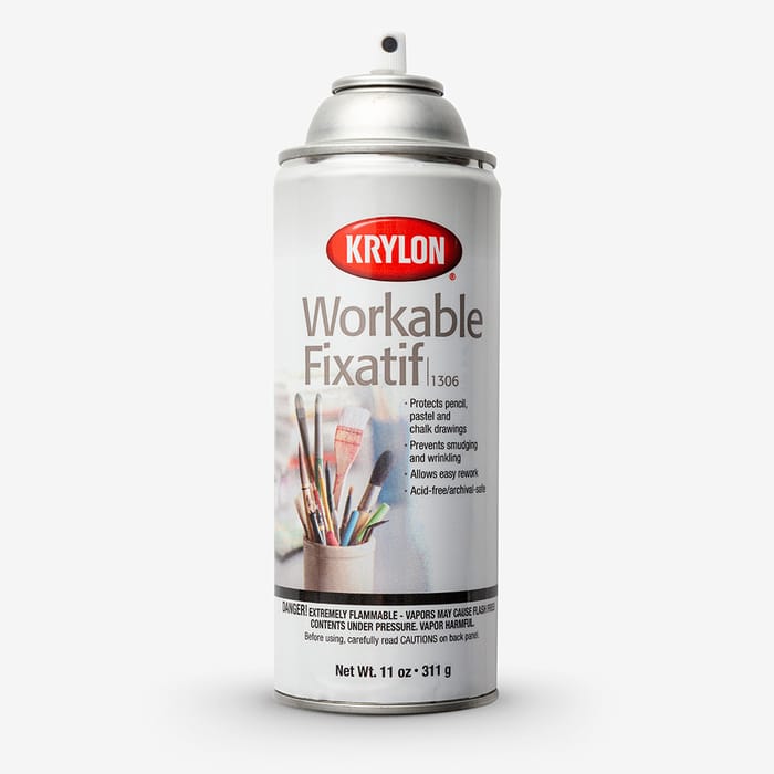 Krylon Workable Fixatif spray
