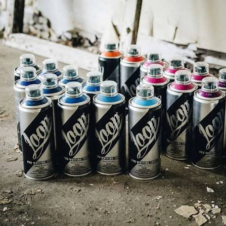Loop graffiti spray paint