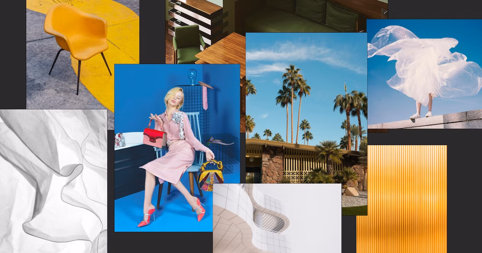 PureRef mood board with multiple reference images