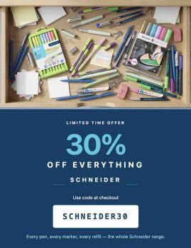 The Online Pen Company: 30% Off Everything From Schneider - Use Code SCHNEIDER30