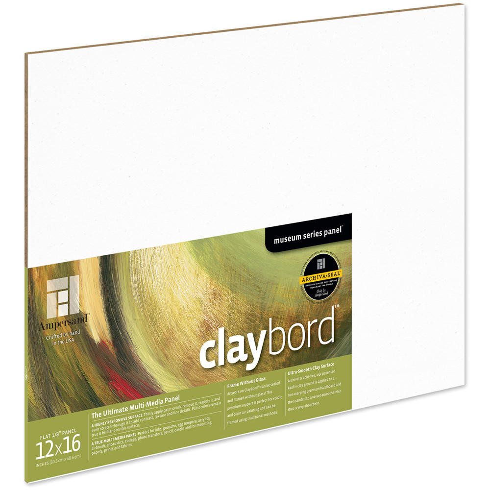 Ampersand Claybord 30.5×40.6cm Ultra-Smooth Artist Hardboard