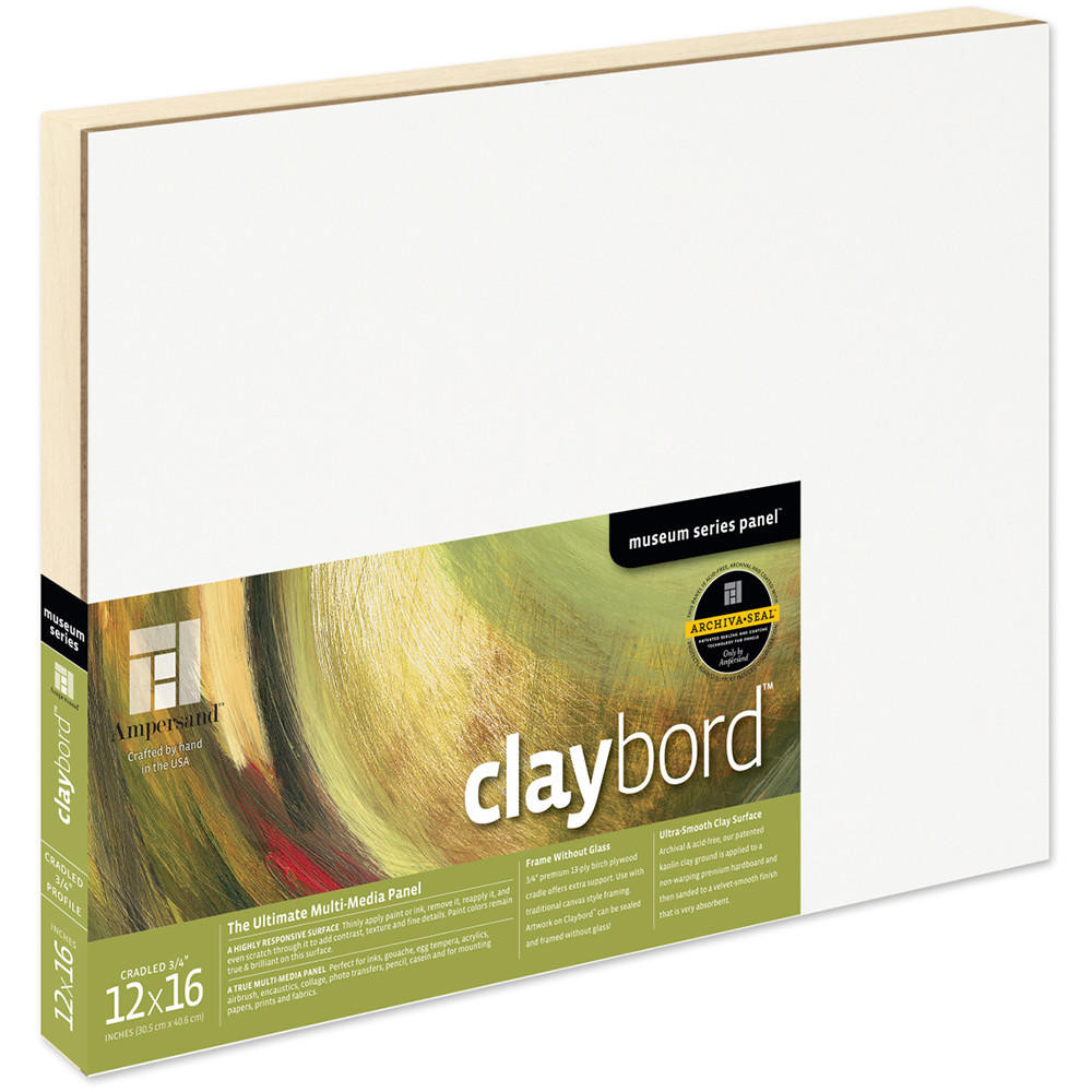 Ampersand Claybord 30.5×40.6cm – Ultra-Smooth Surface
