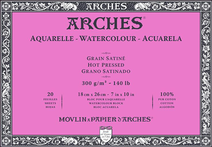 Arches Aquarelle Watercolour Block 300gsm