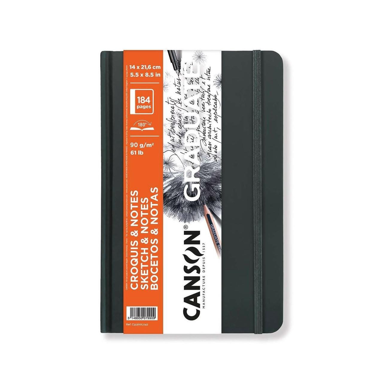 Canson Graduate Sketch Notebook 92 Sheets 90gsm 21.6x14cm