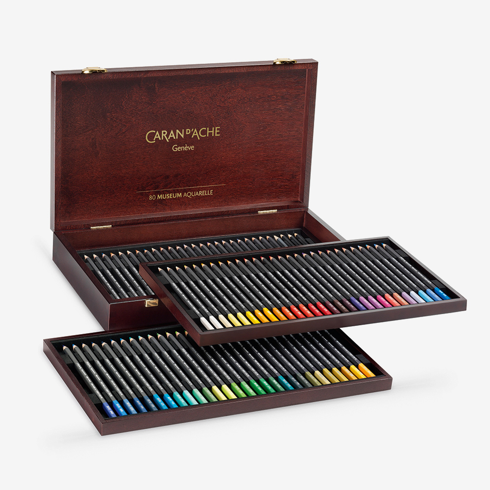 Caran D’ache Museum Aquarelle 76 Colour Pencil Set