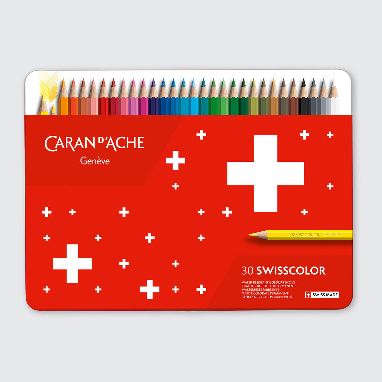 Caran d’Ache Swisscolor Water-Resistant Pencils Set of 30