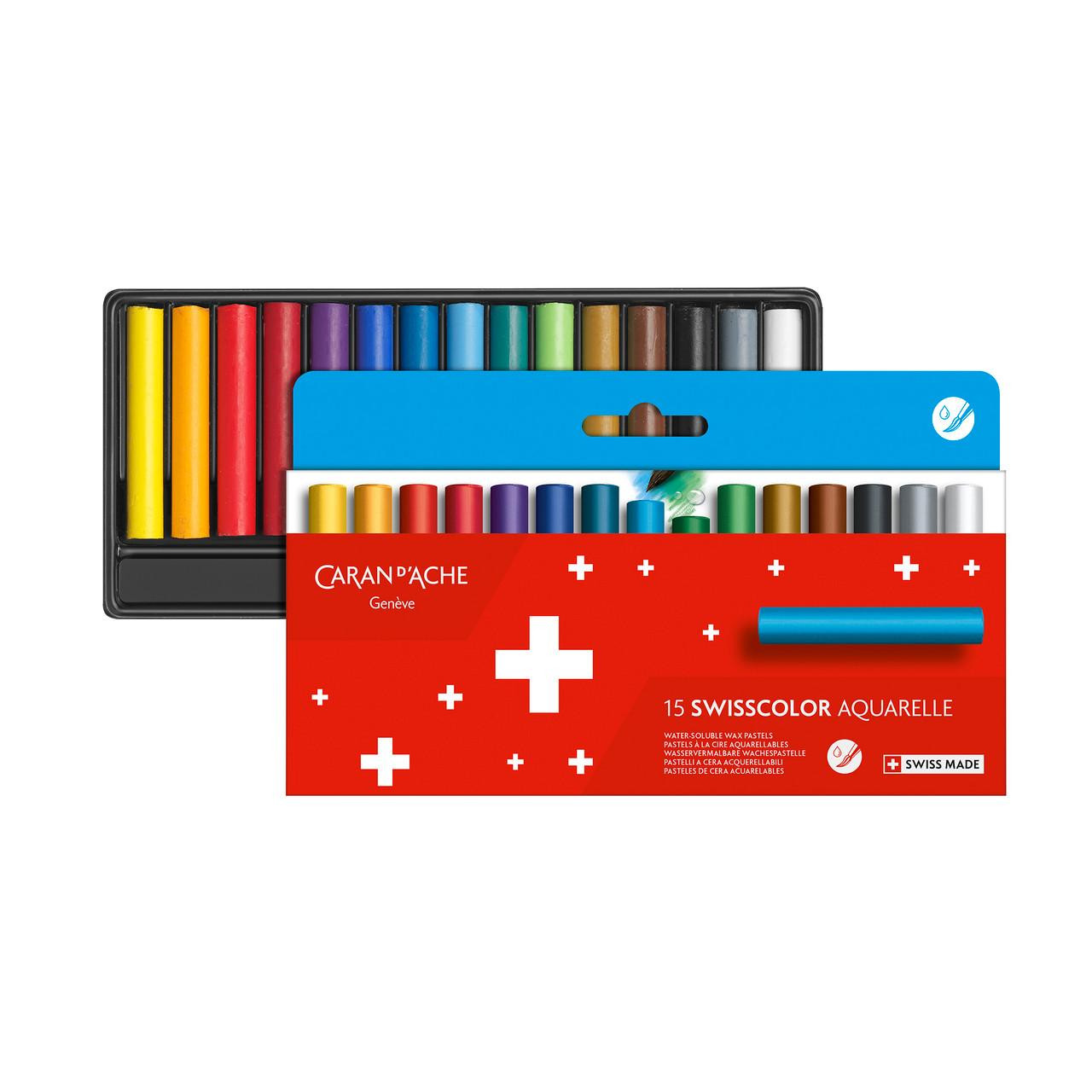 Caran D’ache Swisscolor Water-Soluble Pastels – Assorted Colors