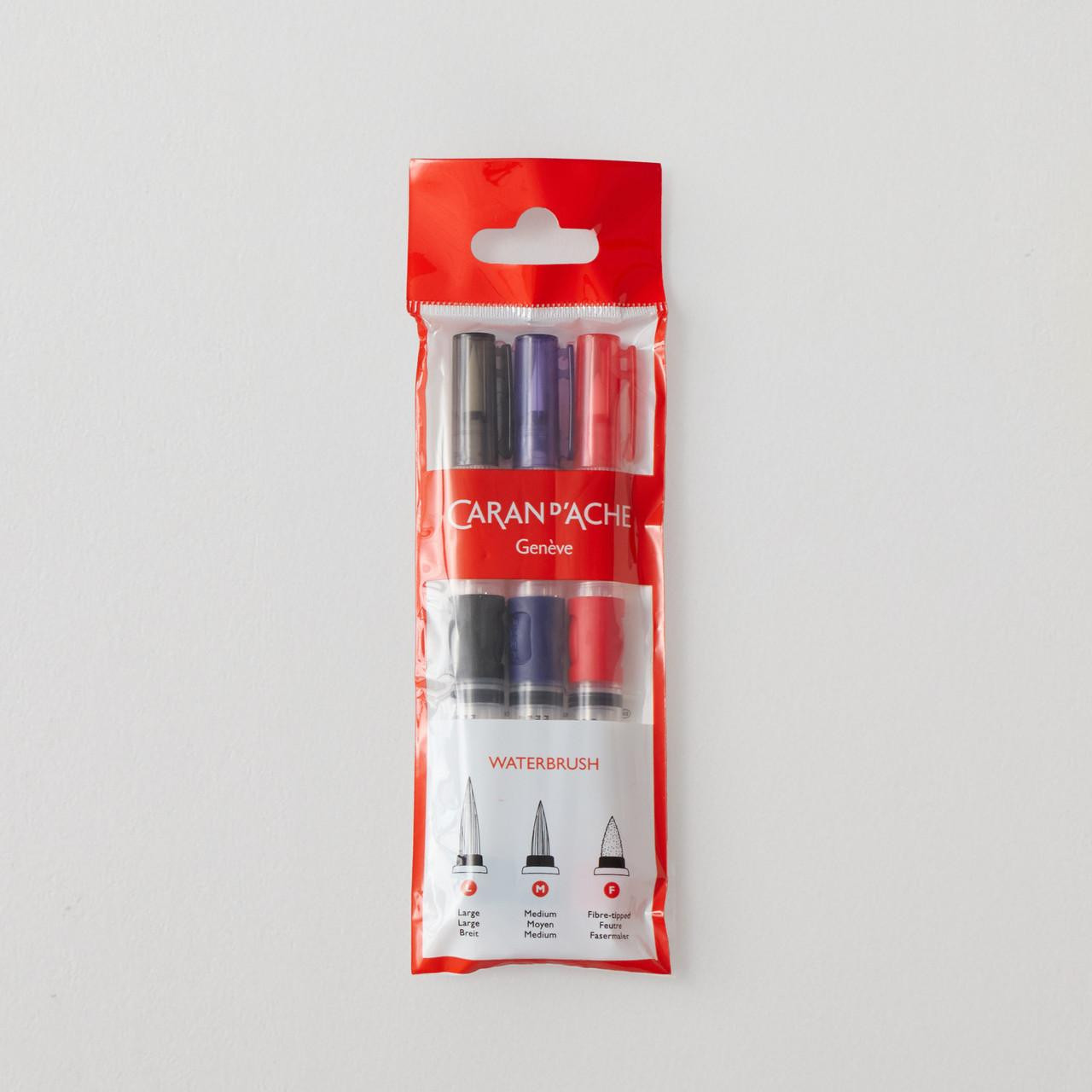 Caran D’ache Water Brushes Set of 3 – Easy Pump System