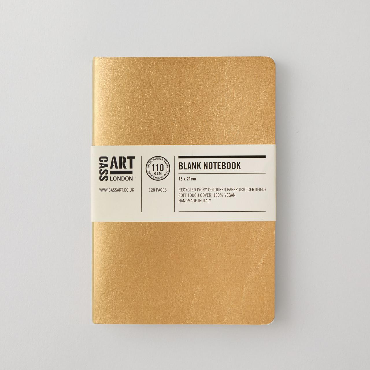 Cass Art A5 Softbound Notebook – 128 Pages, Vegan Leather Cover